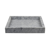 Quadratisches Marmor-Tablett mit 25 x 25 cm